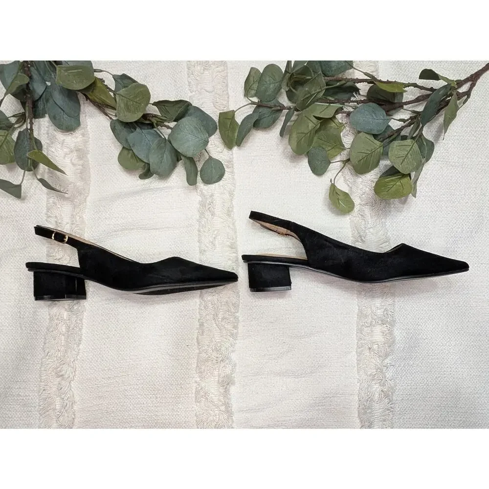 Nordstrom Journee Collection Sylvia Slingback Pump in Black - Picture 4 of 7